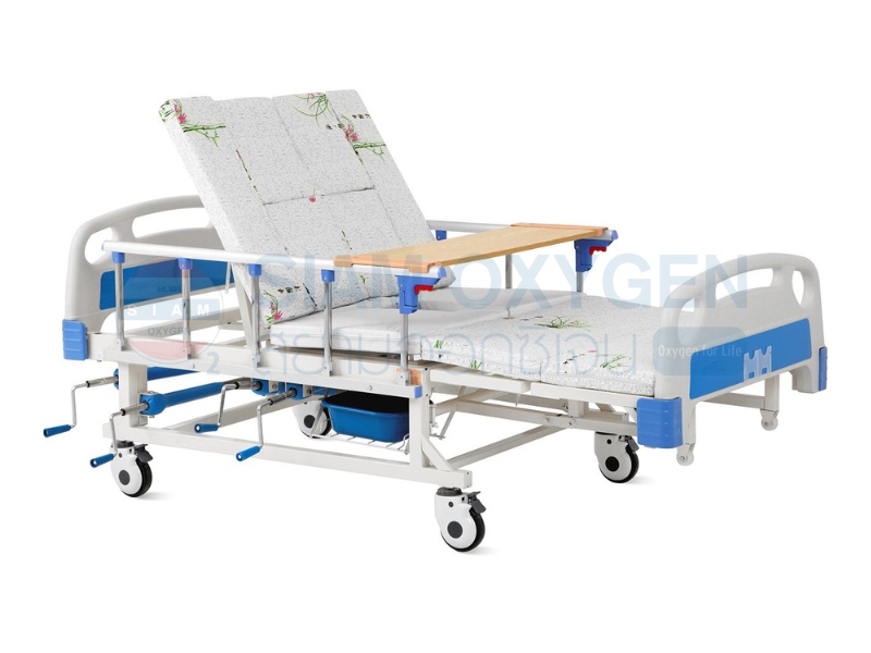 เตียงพยาบาลมือหมุน พลิกตะแคงตัวซ้าย-ขวา รุ่นซุปเปอร์ชีป Super Cheap (C-020)