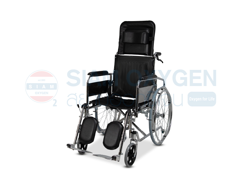 วีลแชร์โรงพยาบาล สำหรับ คนตัวใหญ่ รุ่นปรับเอนนอน (High Back & Reclining Manual Wheelchair)